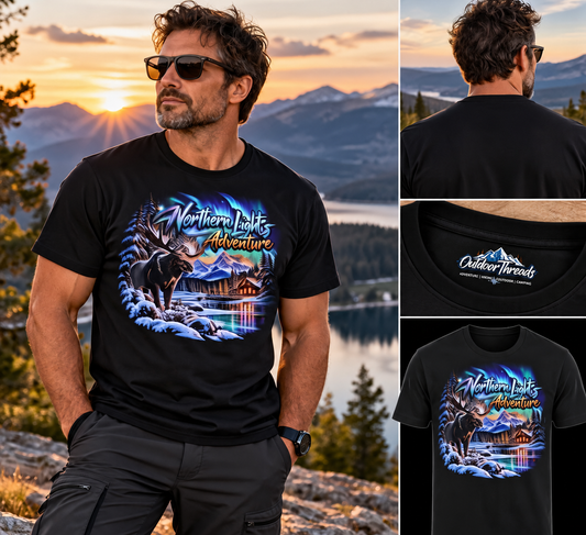 Northern Lights Adventure  - Herren T-Shirt