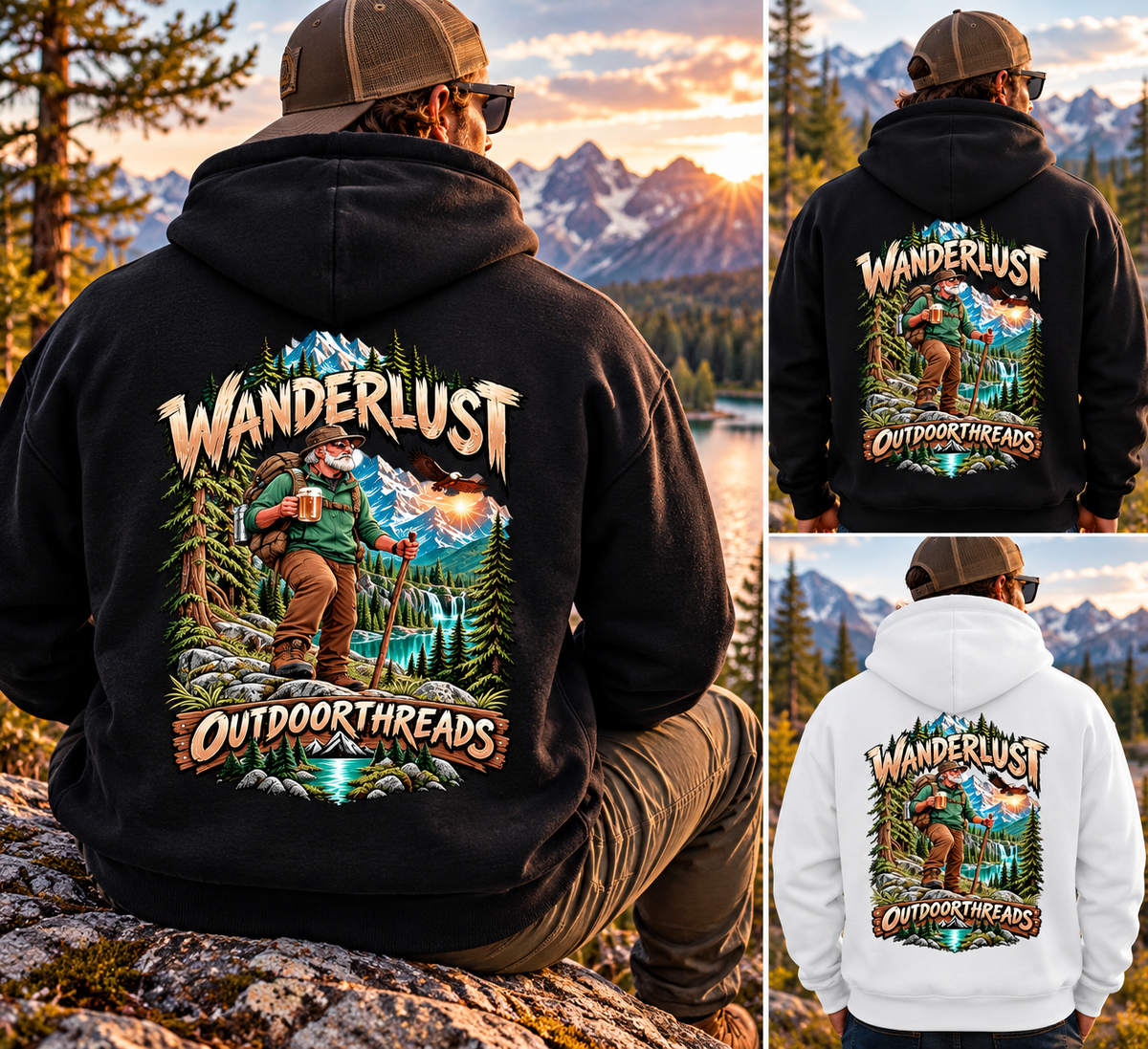 Wanderlust  - OutdoorThreads Premium Hoodie
